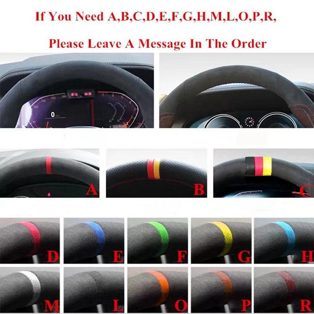 DIY Customized For KIA K5 DL3  - đánh giá và giá Car Steering Wheel Cover Anti Slip Breathable