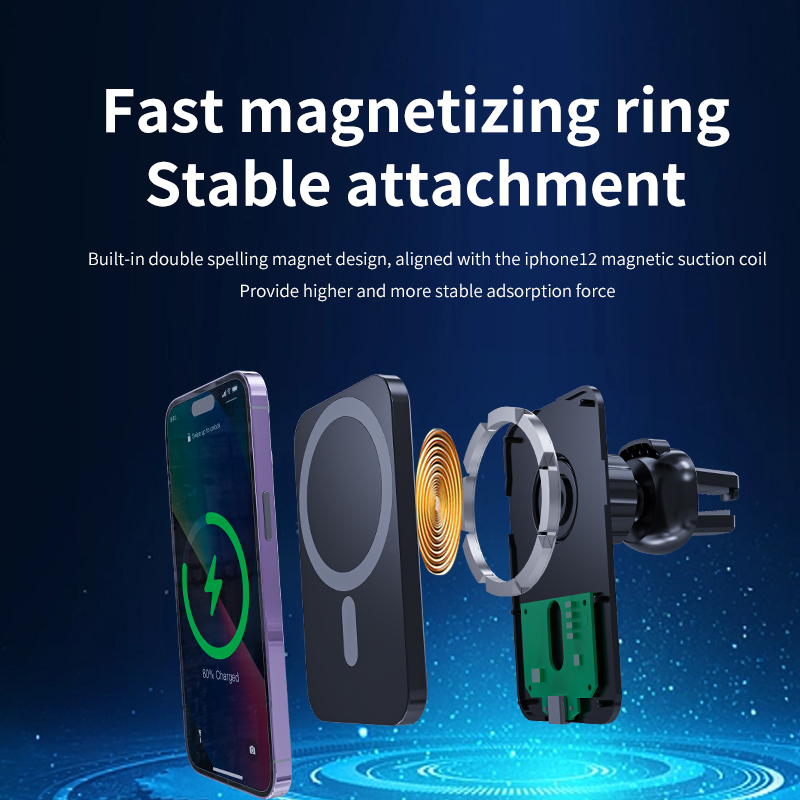 Magnetic Wireless Car Charger  - đánh giá và giá Magnetic Phone Holder For Car Vent