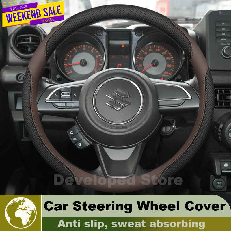Leather Car Steering Wheel Cov - đánh giá và giá Car Steering Wheel Cover Anti Slip Breathable