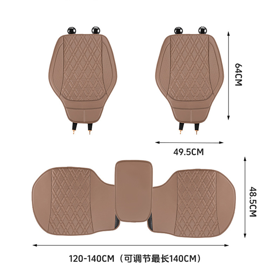 3Pcs Luxury NAPPA Leather Car  - đánh giá và giá Leather Car Seat Covers Full Set Universal