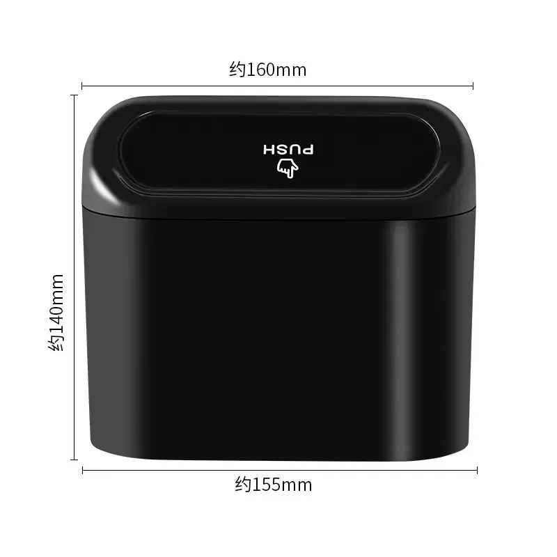 Mini Car Trash Can with Push-O - đánh giá và giá Waterproof Car Trash Can With Lid