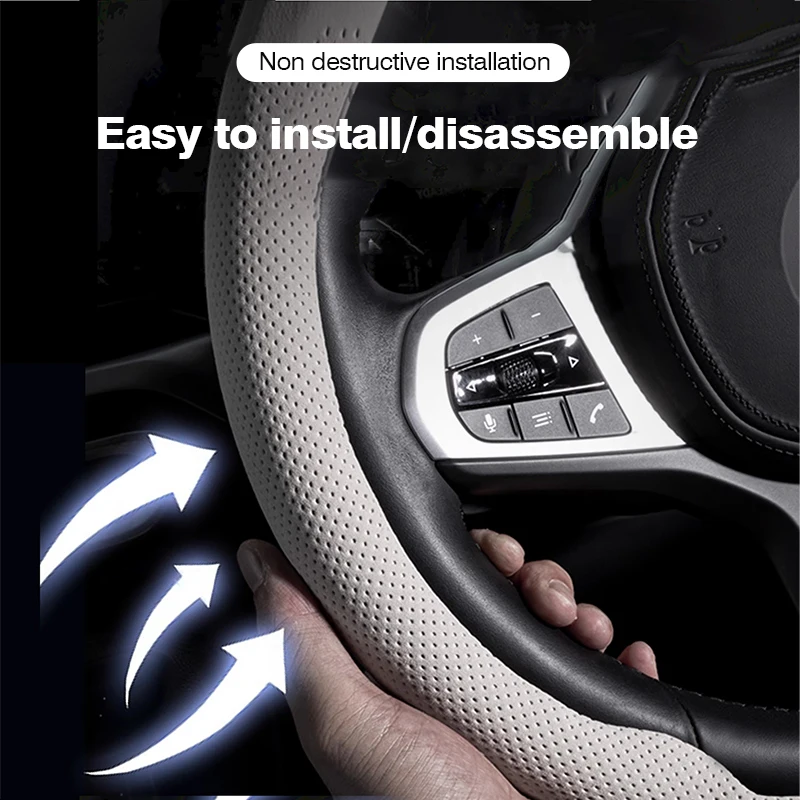 Compatible with Cupra Tavascan - đánh giá và giá Car Steering Wheel Cover Anti Slip Breathable
