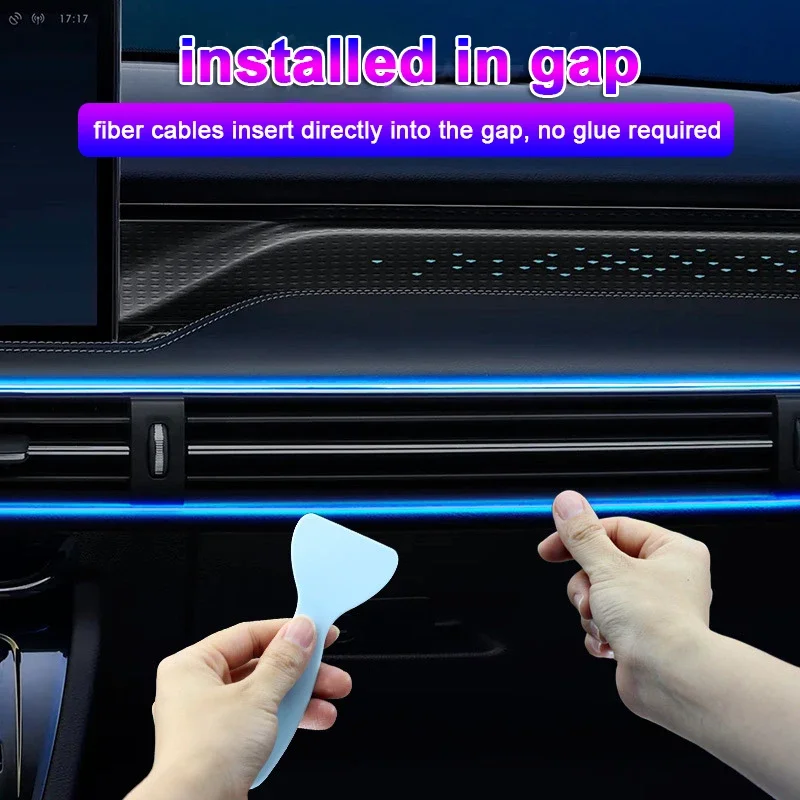 1/2/3/4/5M RGB Car Interior Am - đánh giá và giá Led Ambient Interior Car Lights App Control