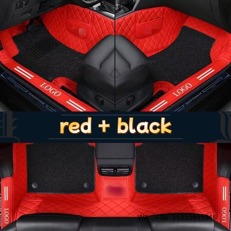 Luxury PVC Leather Full Covera - đánh giá và giá Car Floor Mats Universal Waterproof Leather