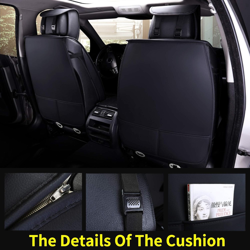 5pcs Car Seat Covers Full Set  - đánh giá và giá Leather Car Seat Covers Full Set Universal
