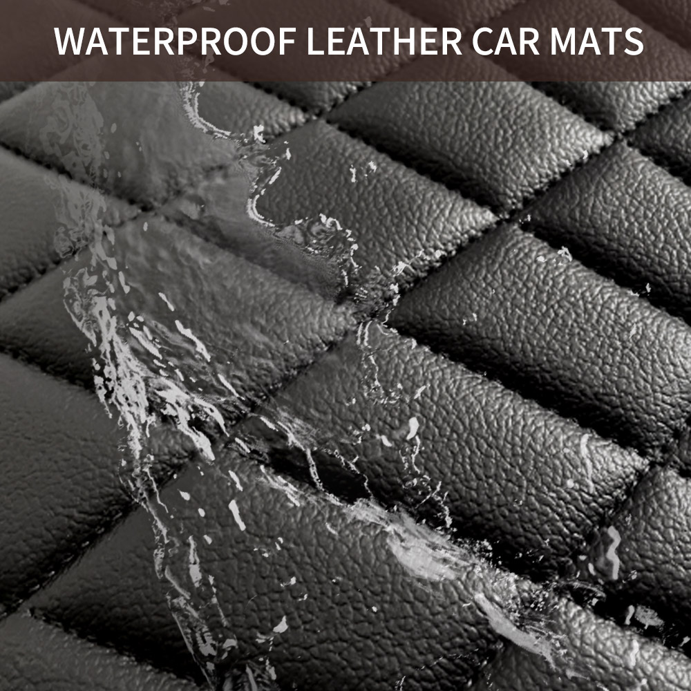 CAR PASS Universal 5PCS Leathe - đánh giá và giá Car Floor Mats Universal Waterproof Leather