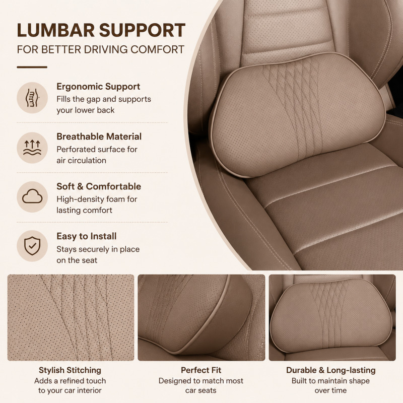 Car Headrest Neck Pillow Memor - đánh giá và giá Memory Foam Car Neck Pillow Lumbar Support