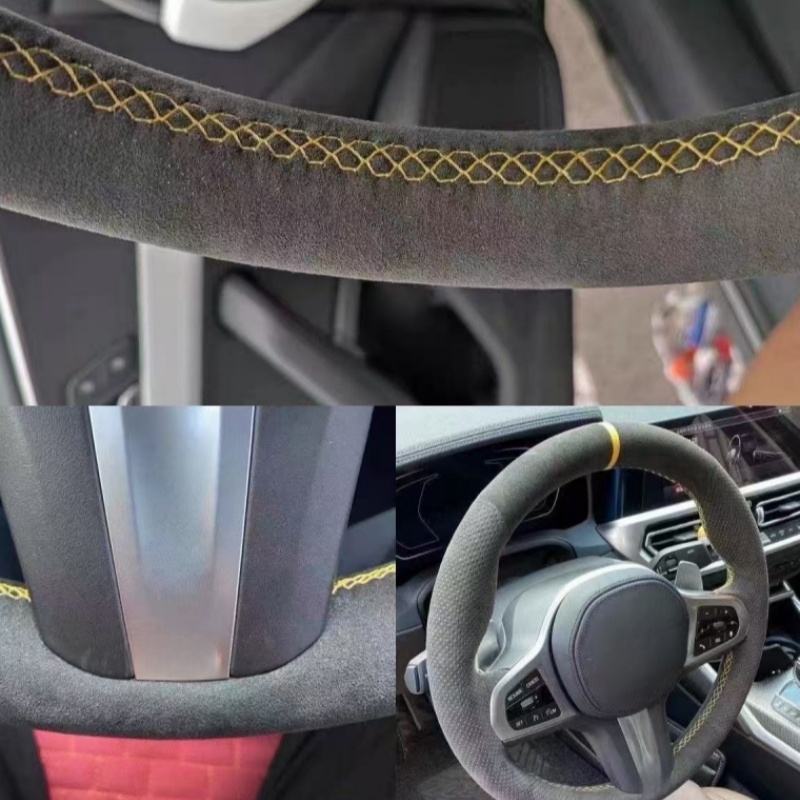 Customiz Anti-Slip Leather Sue - đánh giá và giá Car Steering Wheel Cover Anti Slip Breathable