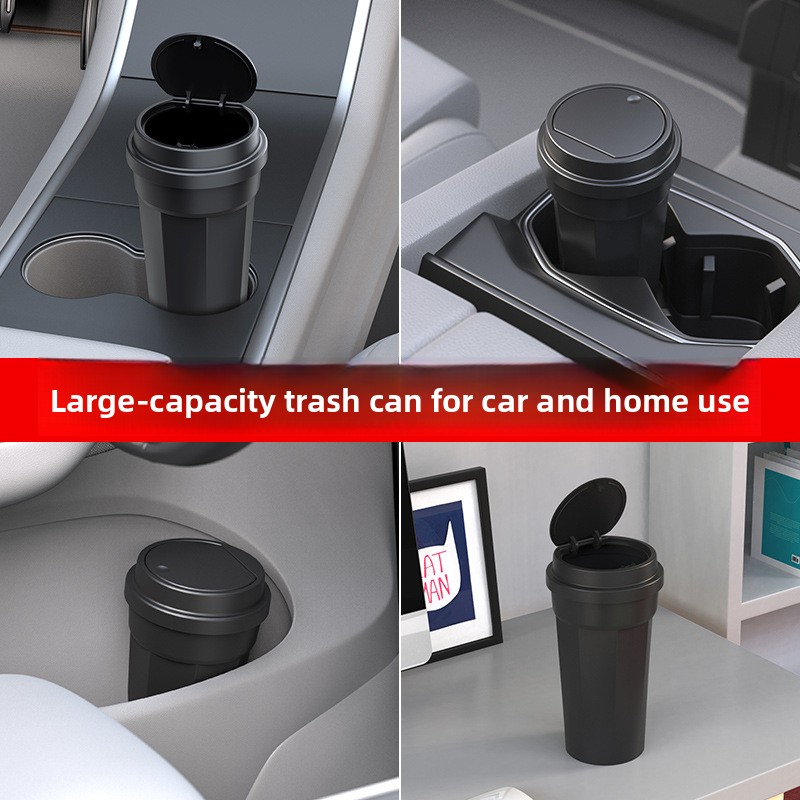 Car Trash Can Waterproof Cup H - đánh giá và giá Waterproof Car Trash Can With Lid