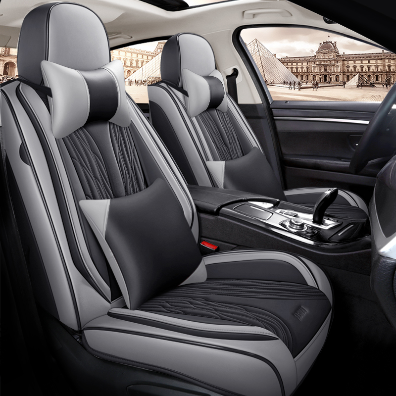 New Design Luxury Leather Car  - đánh giá và giá Leather Car Seat Covers Full Set Universal