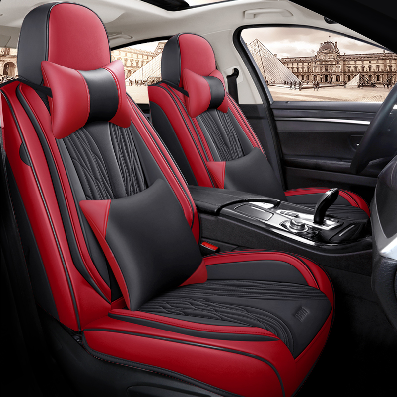 New Design Luxury Leather Car  - đánh giá và giá Leather Car Seat Covers Full Set Universal