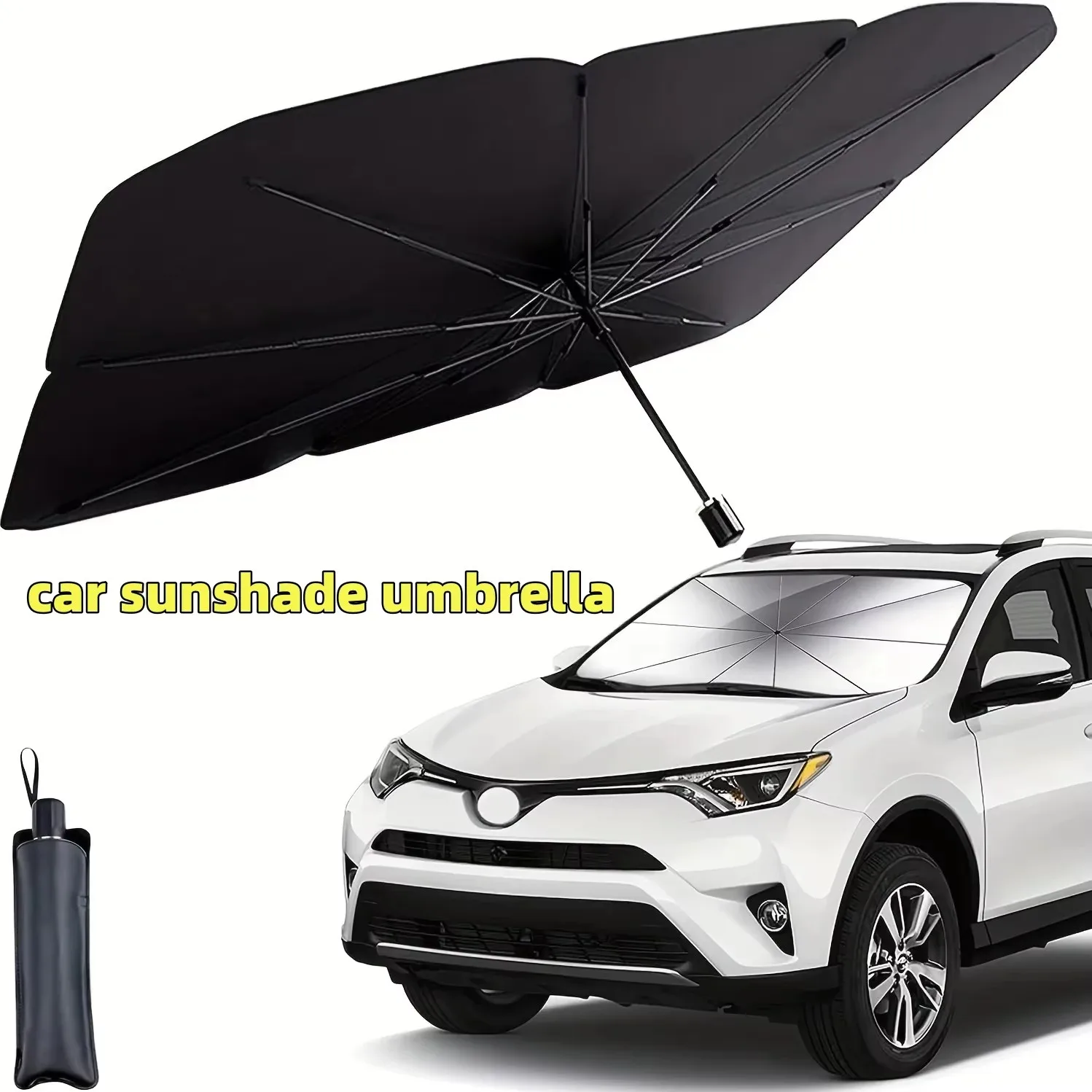 Multi Purpose Convenient Folda - đánh giá và giá Car Sunshade Windshield Umbrella Foldable
