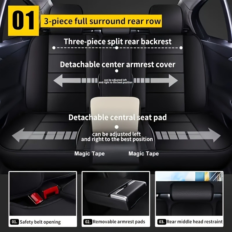 For jetour t2 dacia jogger ex3 - đánh giá và giá Leather Car Seat Covers Full Set Universal