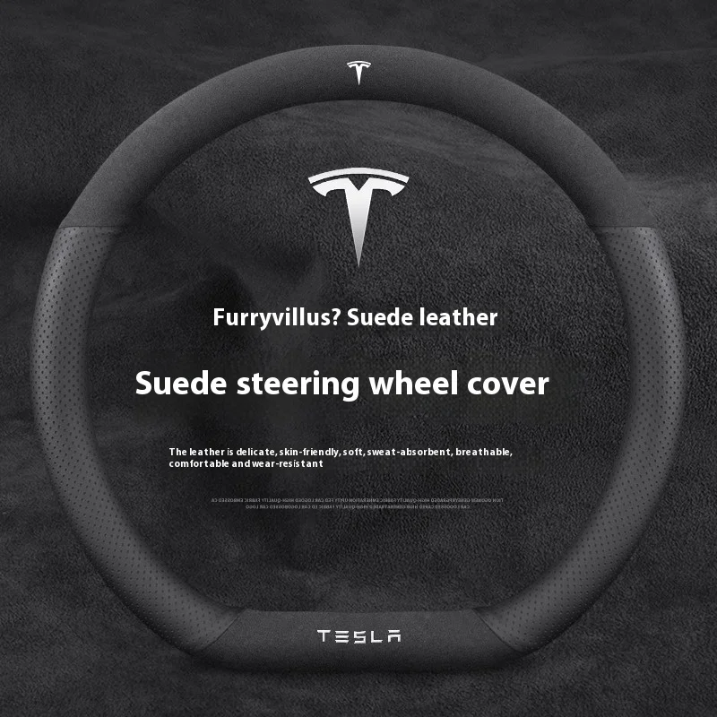 Suede Anti-slip Leather Car St - đánh giá và giá Car Steering Wheel Cover Anti Slip Breathable