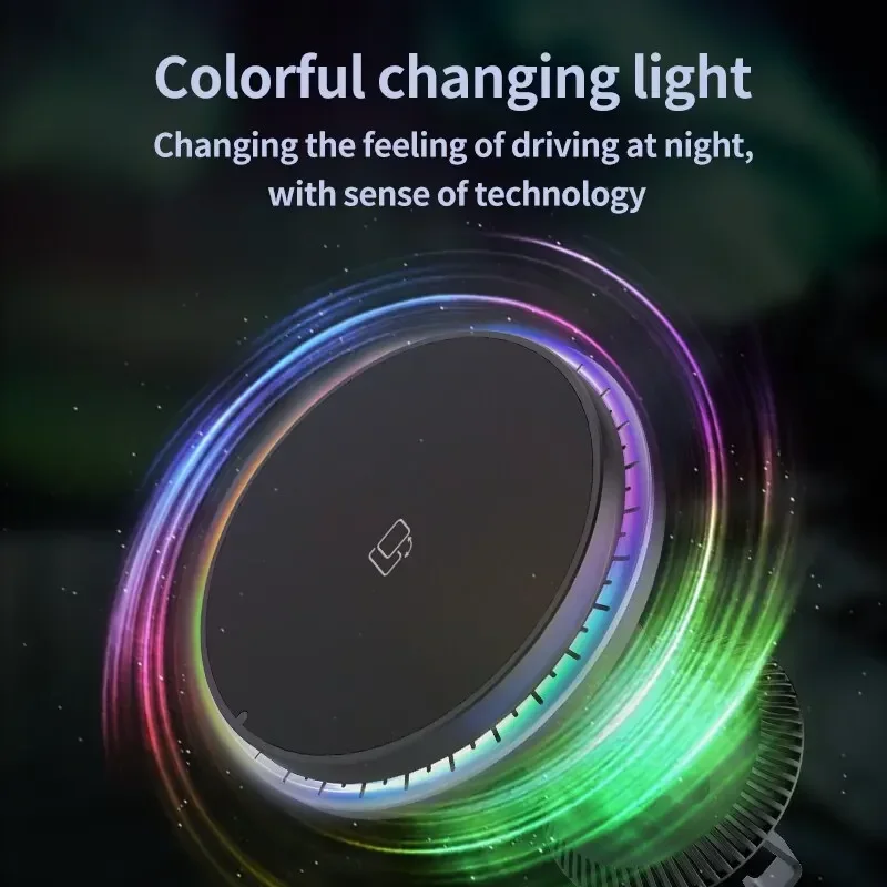 LED/RGB Magnetic Car Wireless  - đánh giá và giá Wireless Car Charger Mount Fast Charging