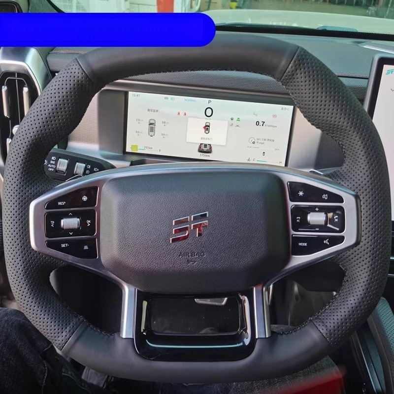 Hand Stitched wine red Black G - đánh giá và giá Car Steering Wheel Cover Anti Slip Breathable