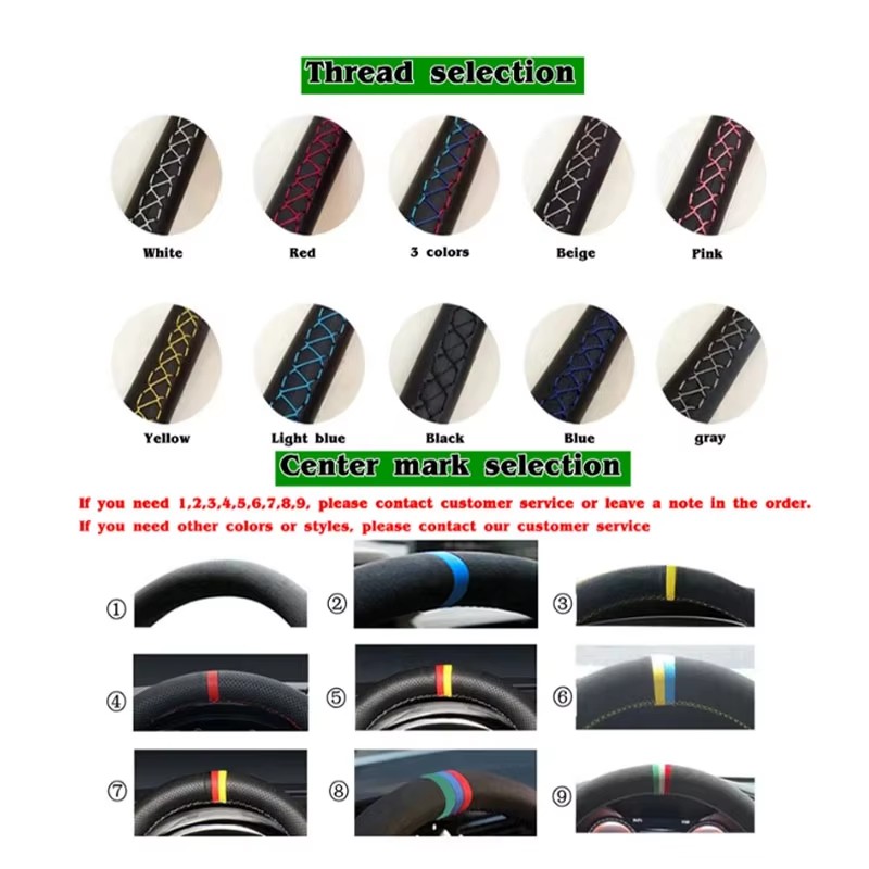 Hand Stitched wine red Black G - đánh giá và giá Car Steering Wheel Cover Anti Slip Breathable