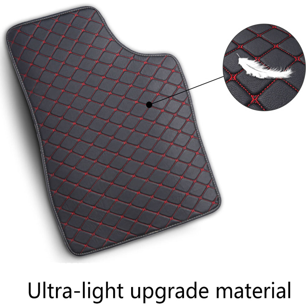 5PCS/Set Leather Car Floor Mat - đánh giá và giá Car Floor Mats Universal Waterproof Leather