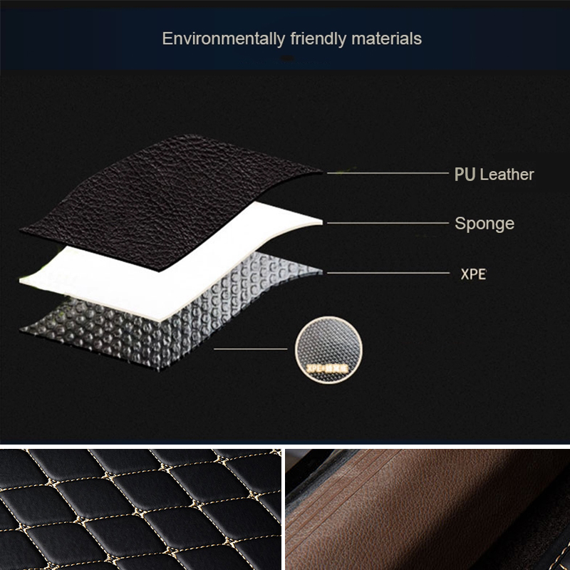 Kcimo 5Pcs Car Floor Mats PU L - đánh giá và giá Car Floor Mats Universal Waterproof Leather