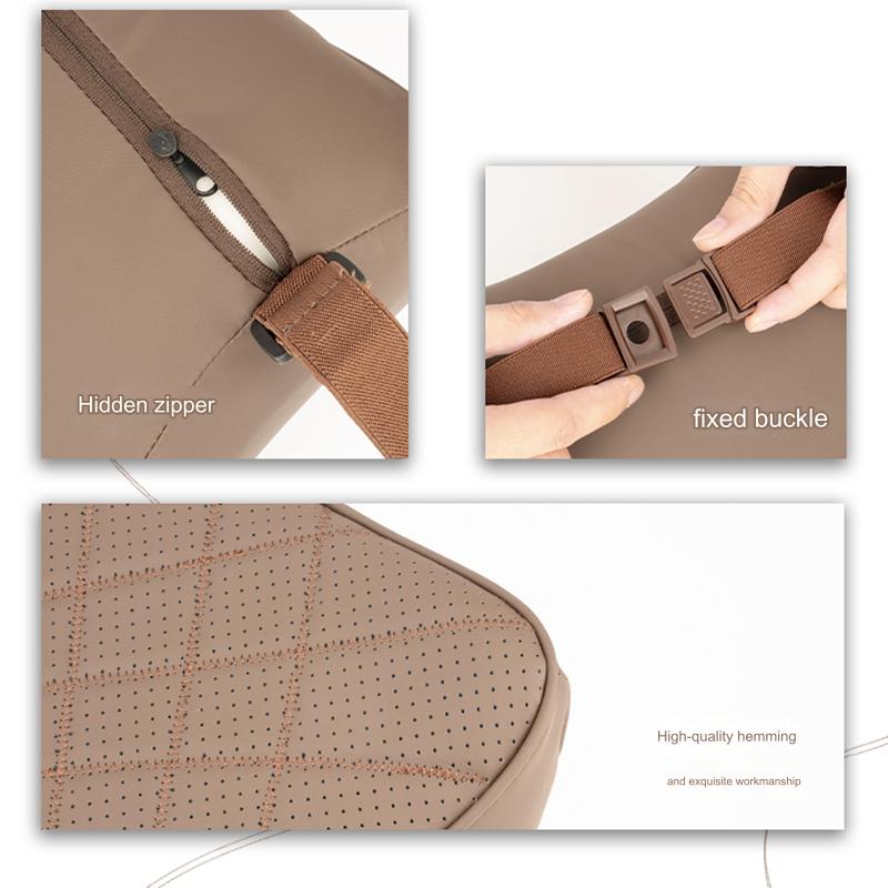 Car Leather Headrest Universal - đánh giá và giá Memory Foam Car Neck Pillow Lumbar Support