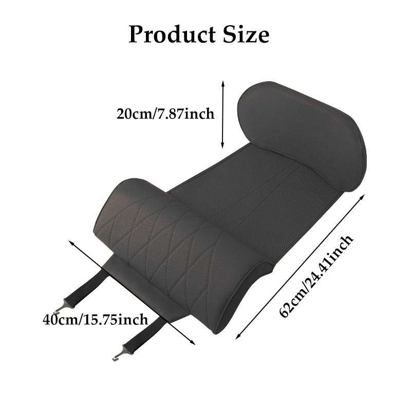 Nappa Leather Leg Support Exte - đánh giá và giá Memory Foam Car Neck Pillow Lumbar Support