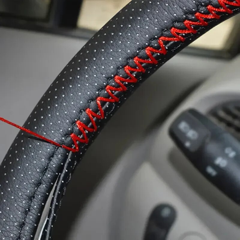 Universal Leather Car Steering - đánh giá và giá Car Steering Wheel Cover Anti Slip Breathable