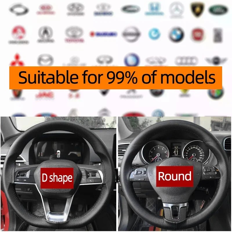 Universal Leather Car Steering - đánh giá và giá Car Steering Wheel Cover Anti Slip Breathable