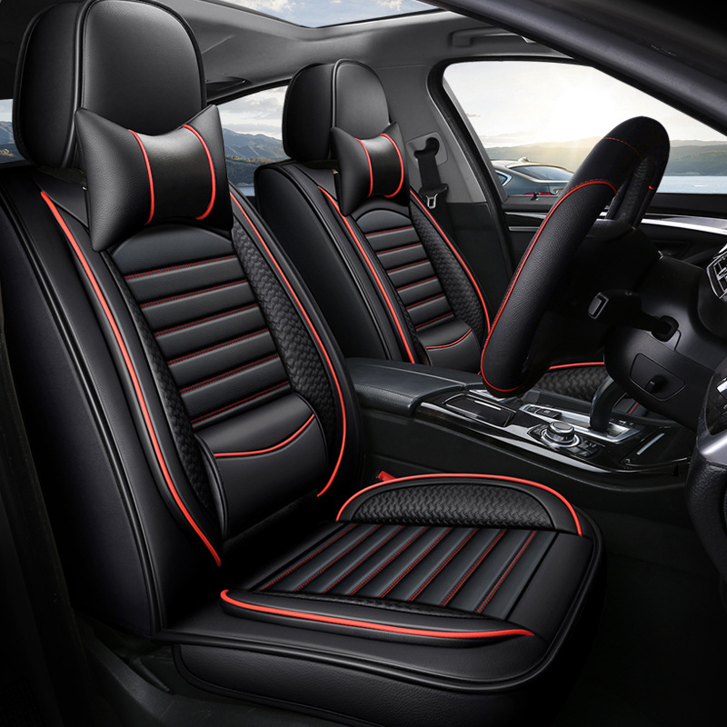 Full Set Luxury Car Seat Cover - đánh giá và giá Leather Car Seat Covers Full Set Universal
