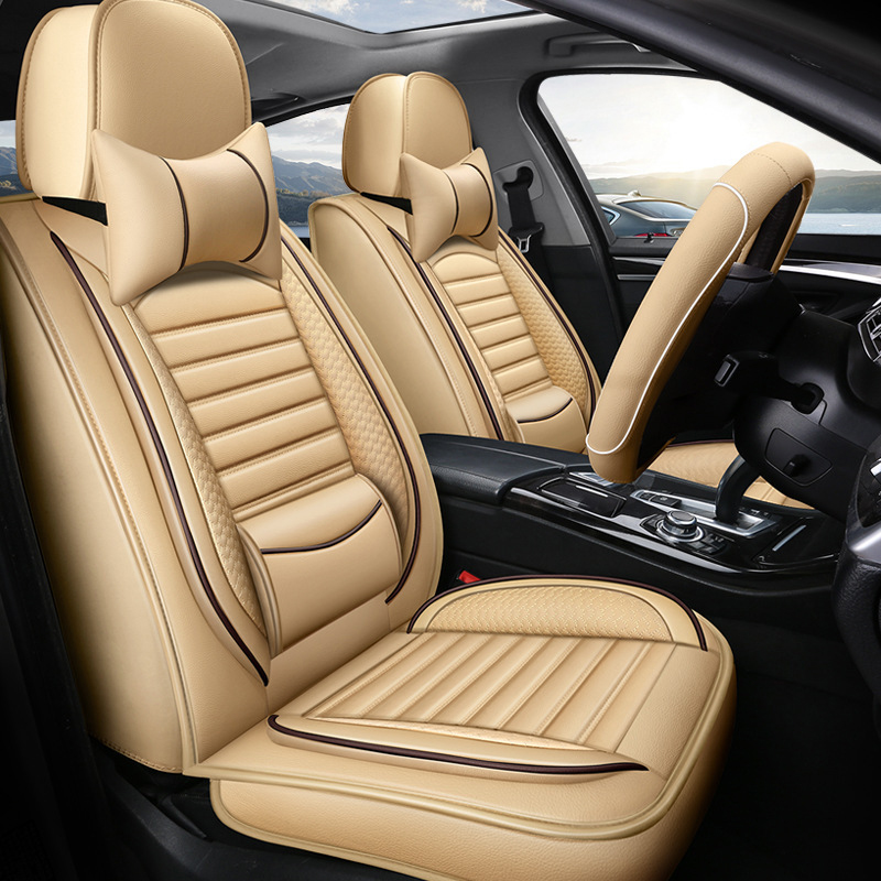 Full Set Luxury Car Seat Cover - đánh giá và giá Leather Car Seat Covers Full Set Universal