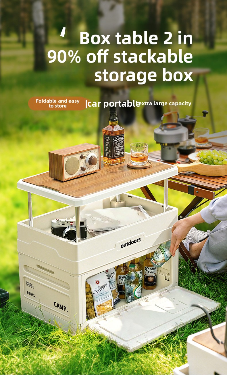 Camping Folding Storage Box Wo - đánh giá và giá Car Trunk Organizer Foldable Storage Box