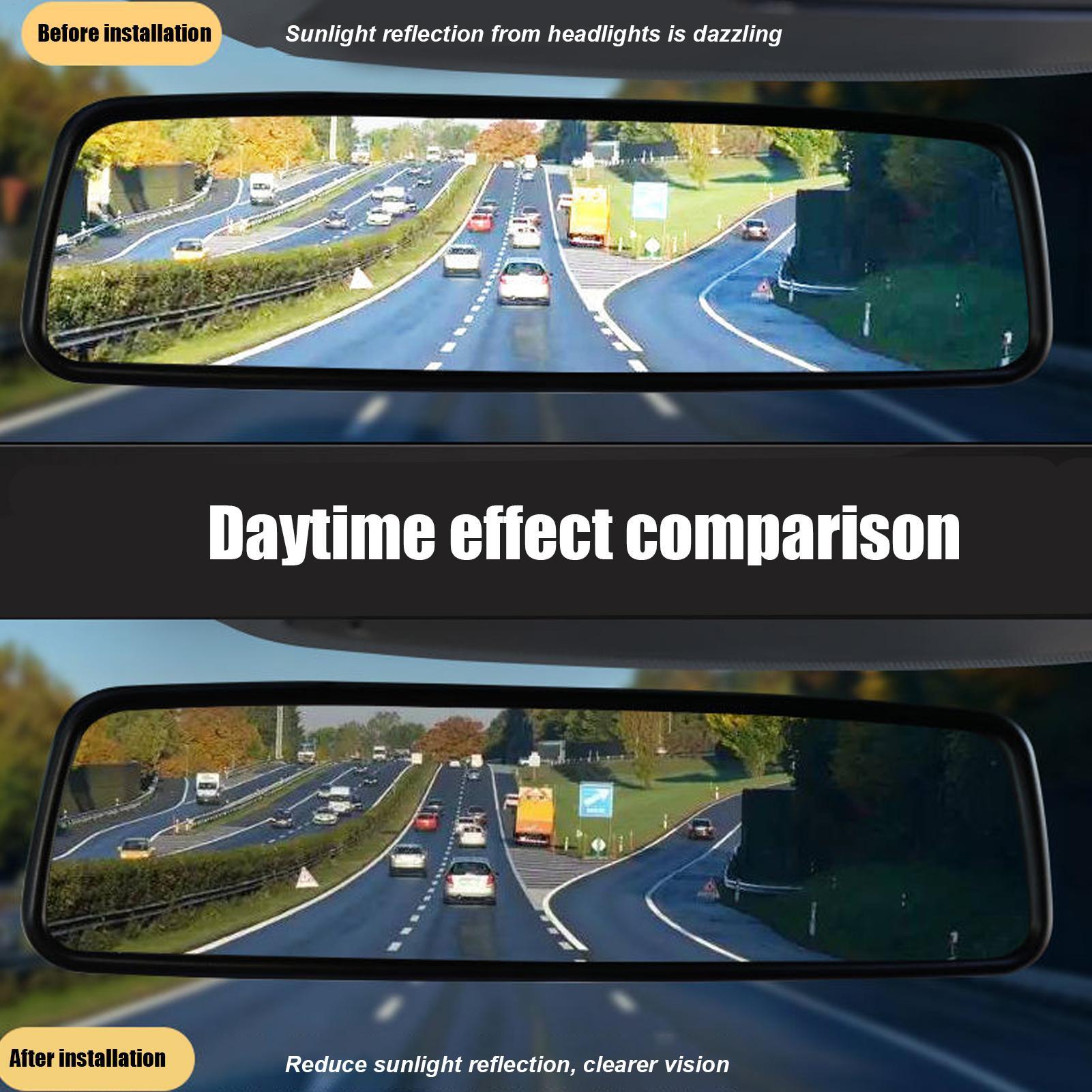 Car Interior Rearview Mirror A - đánh giá và giá Anti Glare Car Rearview Mirror Film