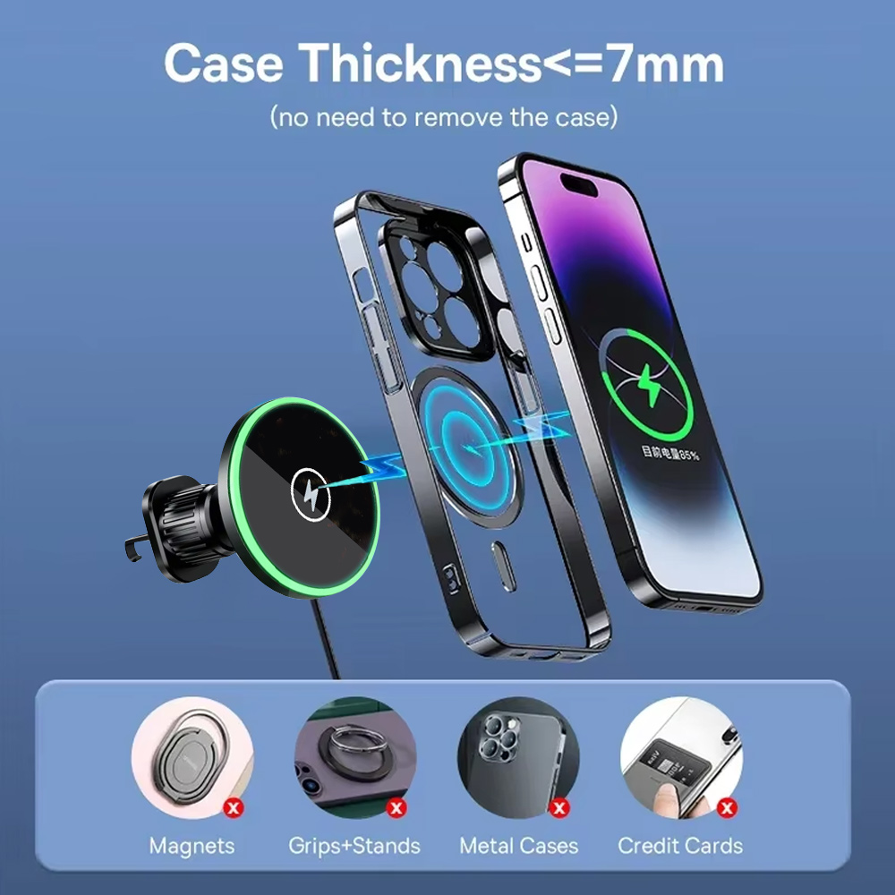 30W Fast Charging Magnetic Car - đánh giá và giá Wireless Car Charger Mount Fast Charging