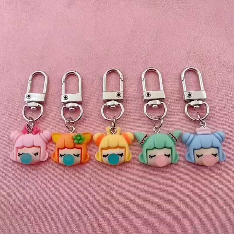 5pcs resin girl keychain, suit - đánh giá và giá Car Accessories