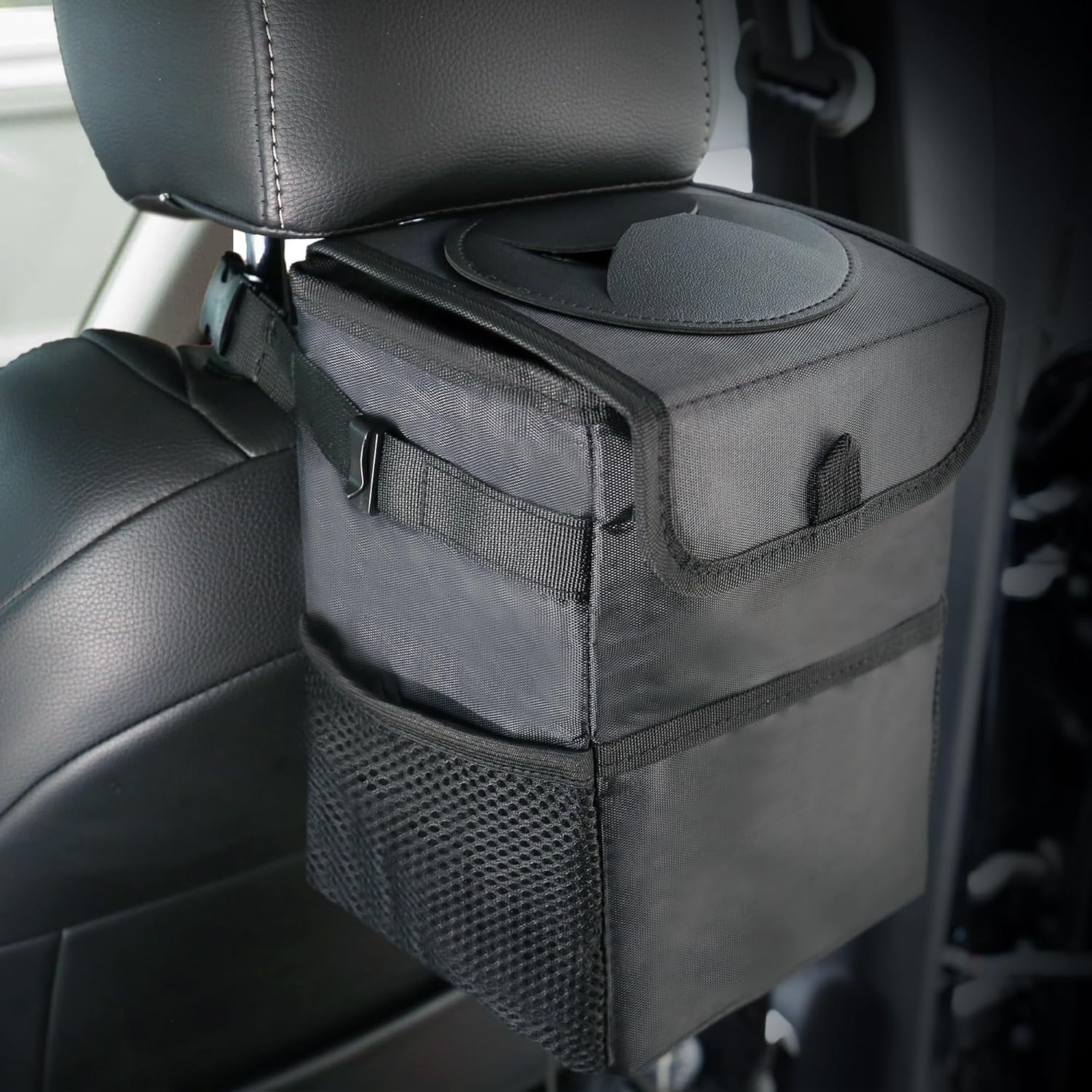 3-in-1 Car Trash Can with Lid  - đánh giá và giá Waterproof Car Trash Can With Lid