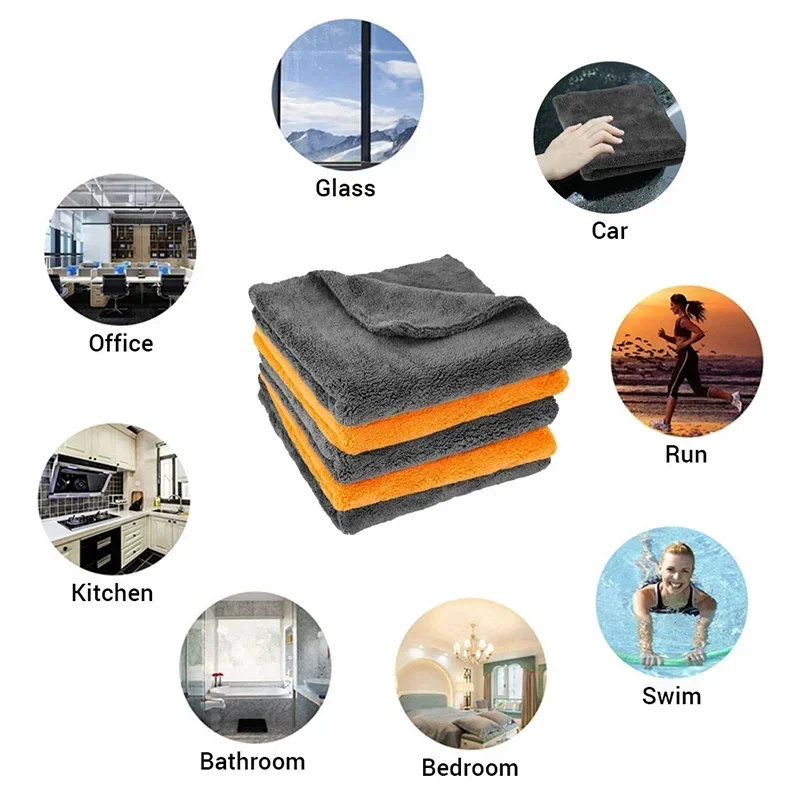 1-3Pcs Car Wash Microfiber Twi - đánh giá và giá Microfiber Car Drying Towel Super Absorbent