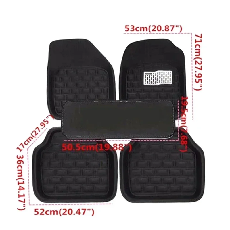 NEW Luxury Leather Car Floor M - đánh giá và giá Car Floor Mats Universal Waterproof Leather