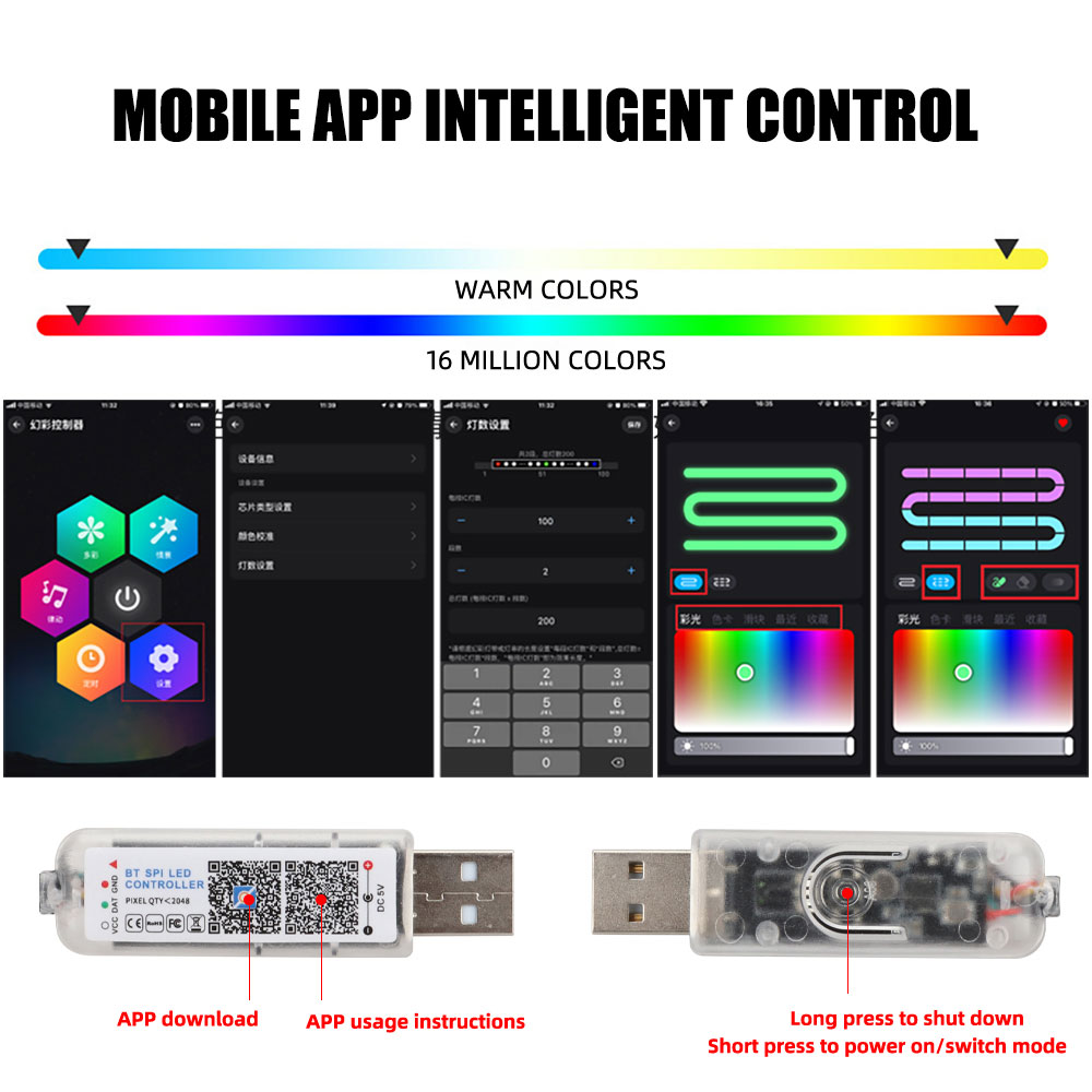 1/2in1 110cm 140cm Acrylic Int - đánh giá và giá Led Ambient Interior Car Lights App Control