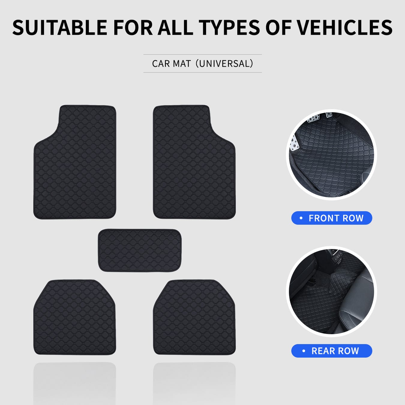 Car Floor Mats Full Set Univer - đánh giá và giá Car Floor Mats Universal Waterproof Leather