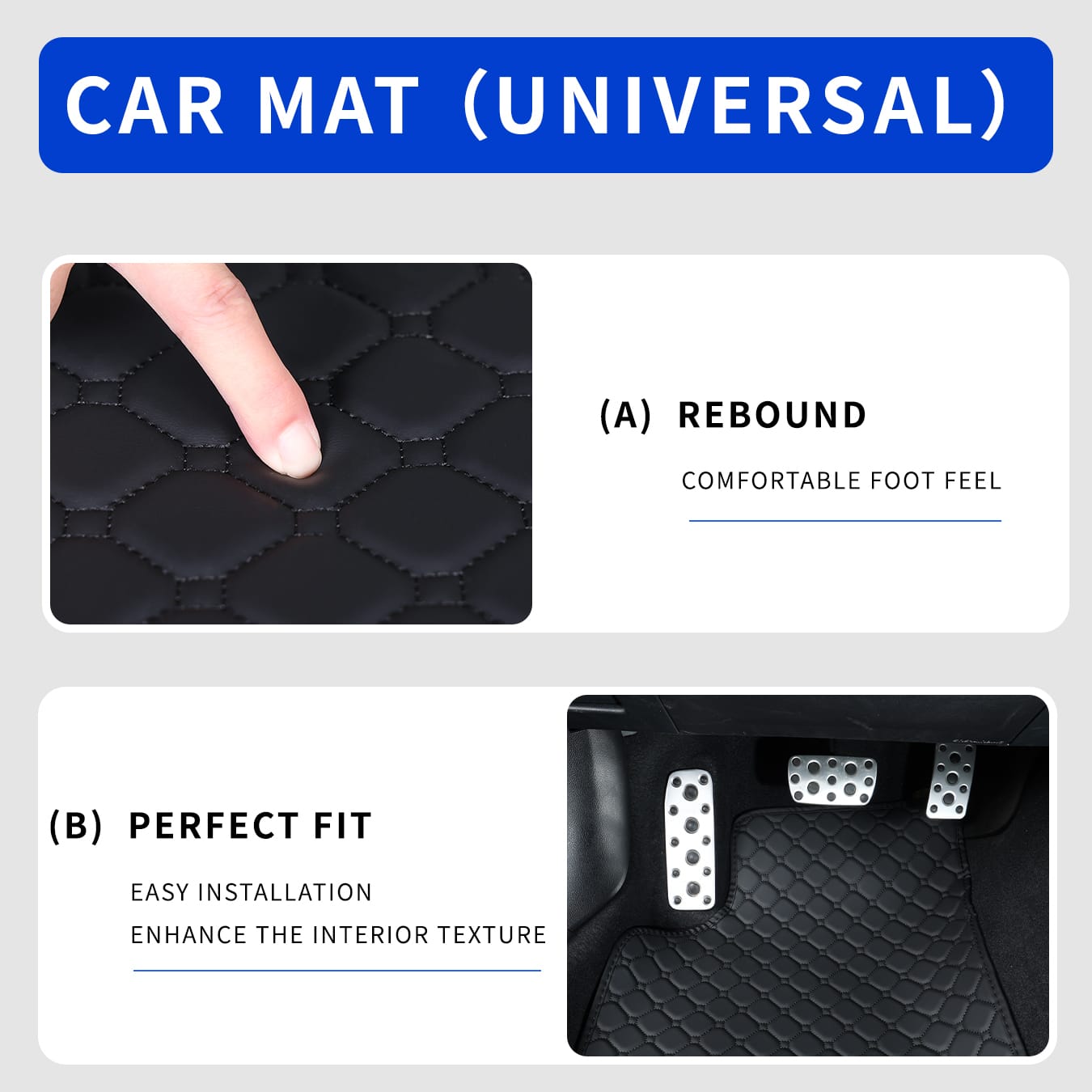 Car Floor Mats Full Set Univer - đánh giá và giá Car Floor Mats Universal Waterproof Leather