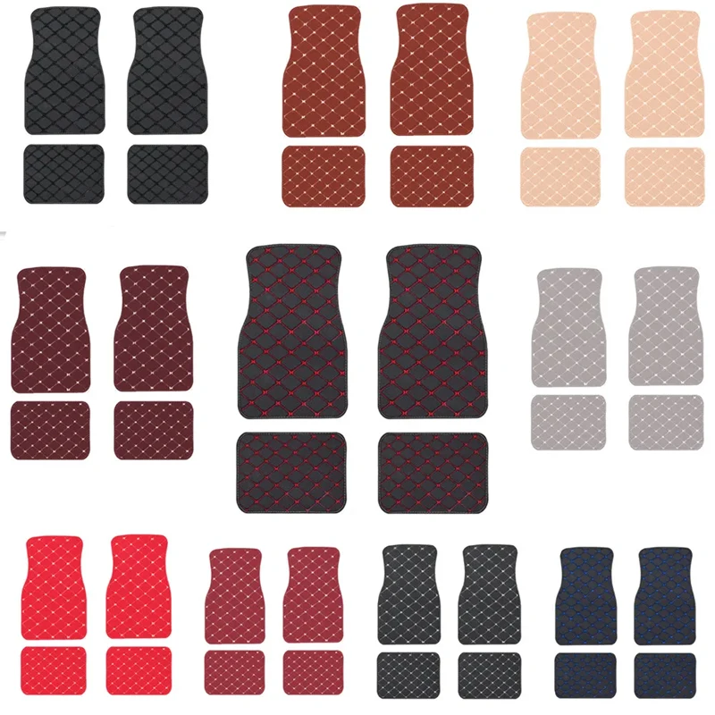 Car Floor Mats 4PCS Universal  - đánh giá và giá Car Floor Mats Universal Waterproof Leather