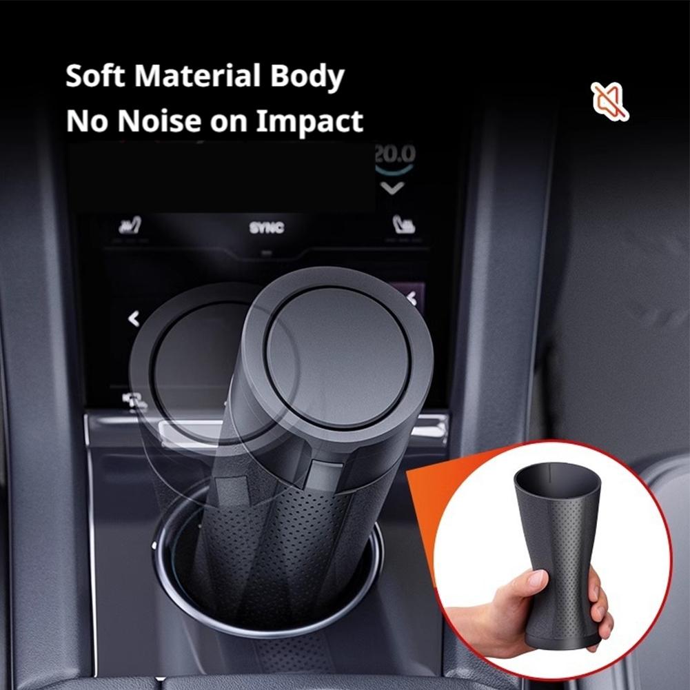 Portable Car Trash Can with Pu - đánh giá và giá Waterproof Car Trash Can With Lid