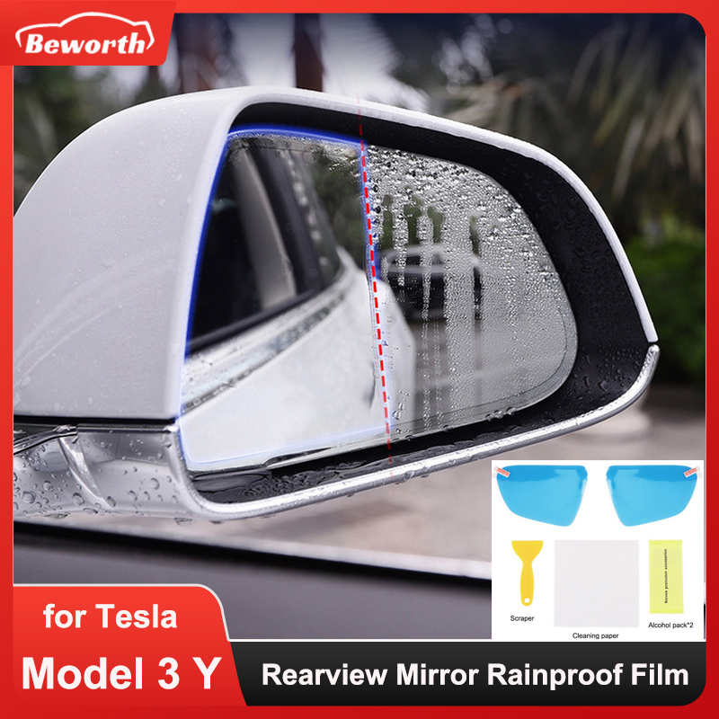 2pcs Rearview Mirror Rainproof - đánh giá và giá Anti Glare Car Rearview Mirror Film