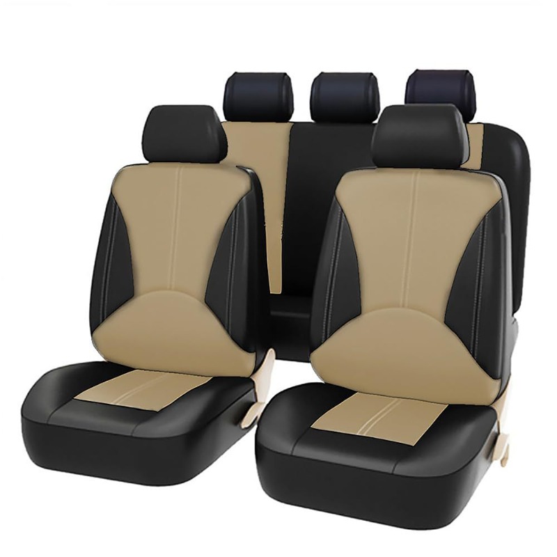 Universal Black PU Leather Car - đánh giá và giá Leather Car Seat Covers Full Set Universal